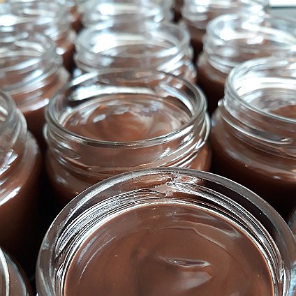 Crema cioccolato fondente_2 100g Crema spalmabile di cioccolato fondente e nocciole BIO